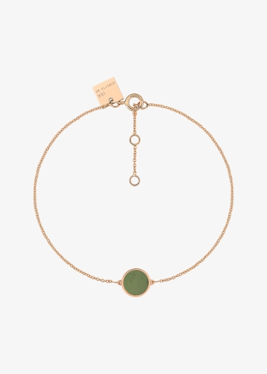 Bracelet - Mini ever jade disc bracelet | Ginette NY