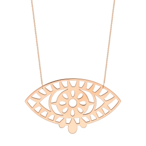 18 carat rose gold necklace<br>by Ginette NY