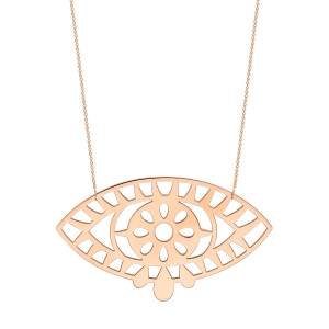 18 carat rose gold necklace<br>by Ginette NY