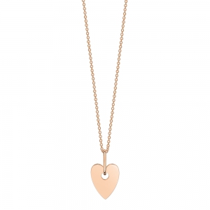 18 carat rose gold necklace<br>by Ginette NY