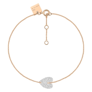 angele mini diamond heart bracelet
