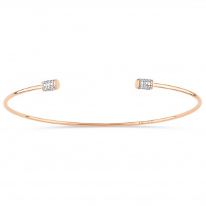 single diamond choker bangle