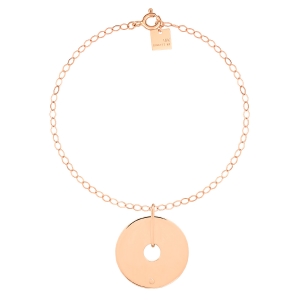 18 karat rose gold bracelet<br>by Ginette NY