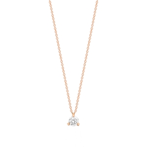 collier or rose 18 carats et diamant<br>by Ginette NY