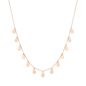 collier or rose 18 carats<br>by Ginette NY