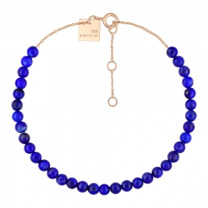 maria mini lapis bead bracelet