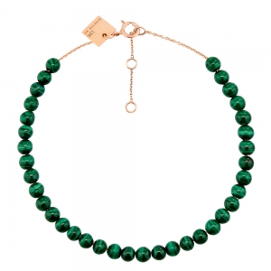 maria mini malachite bead bracelet