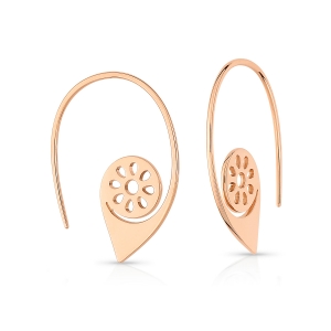 boucles d'oreilles or rose 18 carats<br>by Ginette NY