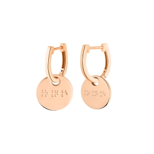 boucles d'oreilles or rose 18 carats<br>by Ginette NY