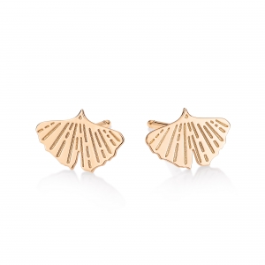 boucles d'oreilles or rose 18 carats <br>by Ginette NY
