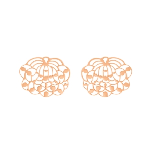 boucles d'oreilles or rose 18 carats<br>by Ginette NY