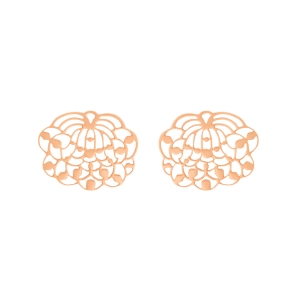 boucles d'oreilles or rose 18 carats<br>by Ginette NY