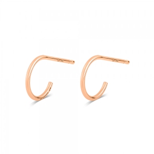 boucles d'oreilles or rose 18 carats<br>by Ginette NY