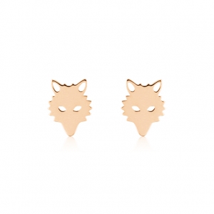 wolf earrings