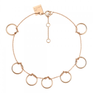 18 carat rose gold bracelet<br>by Ginette NY