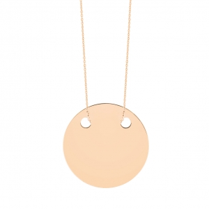 18 carat rose gold necklace by Ginette NY