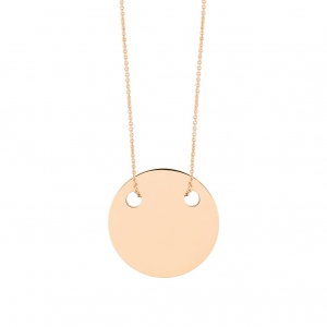 18 carat rose gold necklace<br>by Ginette NY