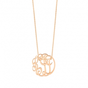 18 carat rose gold necklace<br>by Ginette NY