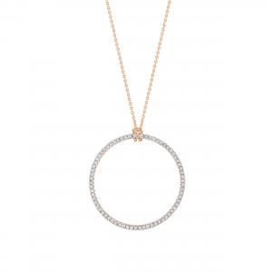 baby diamond circle on chain