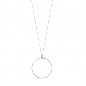 white baby circle on chain