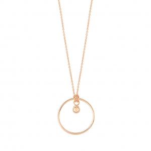 18 carat rose gold necklace<br>by Ginette NY