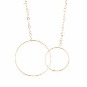 18 carat rose gold necklace Ginette NY