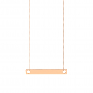 18k rose gold necklace<br>by Ginette NY
