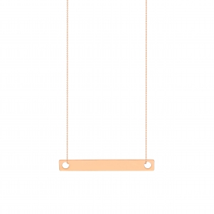 18k rose gold necklace<br>by Ginette NY