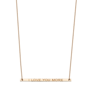collier or rose 18 carats <br>by Ginette NY