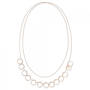 18 carat rose gold sautoir<br>by Ginette NY