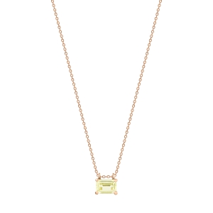 mini cocktail lemon quartz on chain
