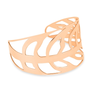 bracelet manchette or rose 18 carats <br>by Ginette NY