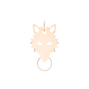 wolf charm with circle