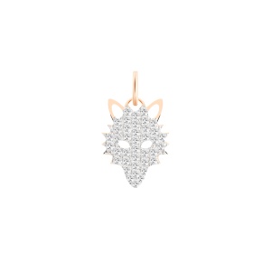 diamond wolf charm