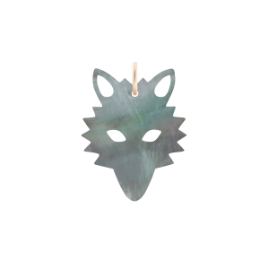 black mop wolf charm