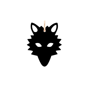 onyx wolf charm