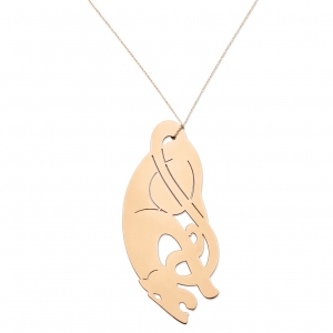 18 carat rose gold necklace  
  by Ginette NY