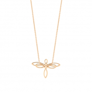 collier or rose 18 carats 
  by Ginette NY