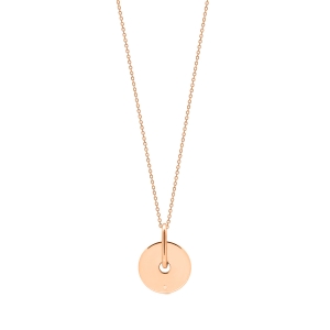 18 karat rose gold necklace<br>by Ginette NY