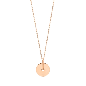 18 karat rose gold necklace<br>by Ginette NY