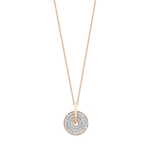 18 karat rose gold necklace and diamonds<br>by Ginette NY