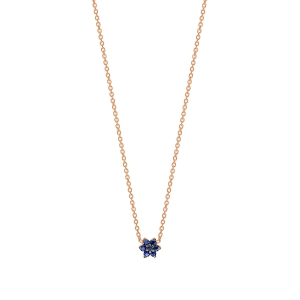 mini sapphire star necklace