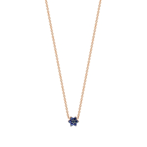 mini sapphire star necklace