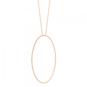 18 carat rose gold necklace<br>by Ginette NY