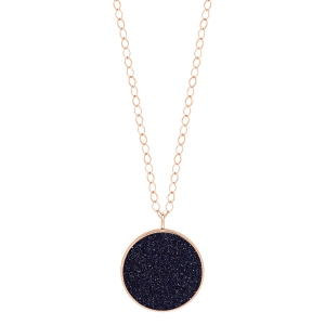 jumbo ever blue sandstone disc on chain