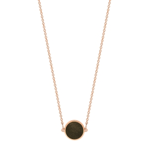 mini ever golden obsidian disc necklace