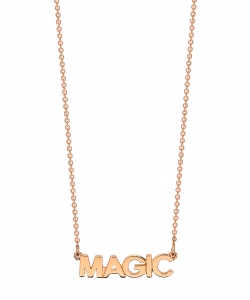 collier or rose 18 carats<br>by Ginette NY