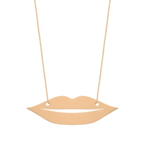 18 carat rose gold necklace<br>by Ginette NY