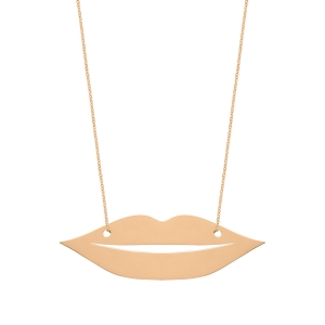 18 carat rose gold necklace<br>by Ginette NY