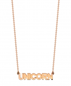 collier or rose 18 carats<br>by Ginette NY